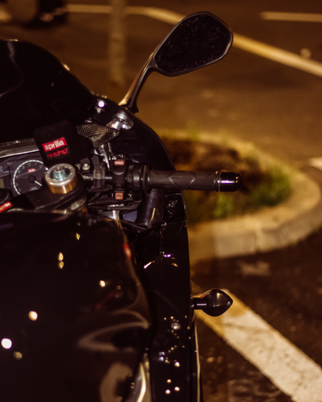 Motorcyclist in Bucharest on may 2024