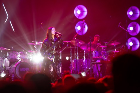 Alina Eremia in Bucharest on december 2023