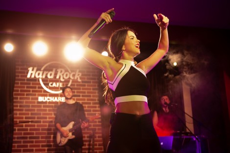 Inna in Bucharest on january 2016
