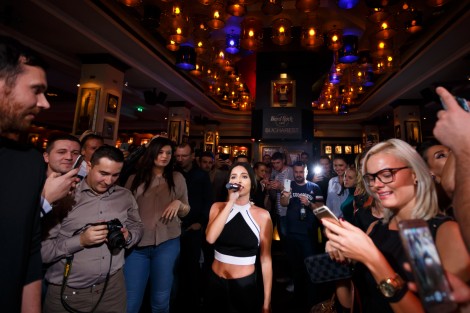 Inna in Bucharest on january 2016