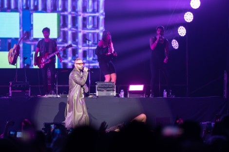 Maluma in Bucharest on april 2022