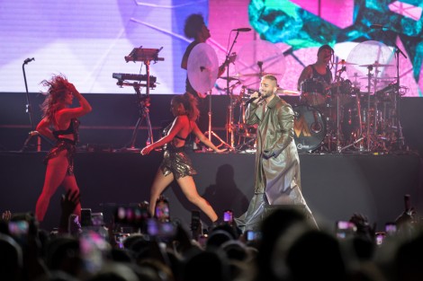 Maluma in Bucharest on april 2022