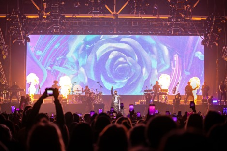 Maluma in Bucharest on april 2022