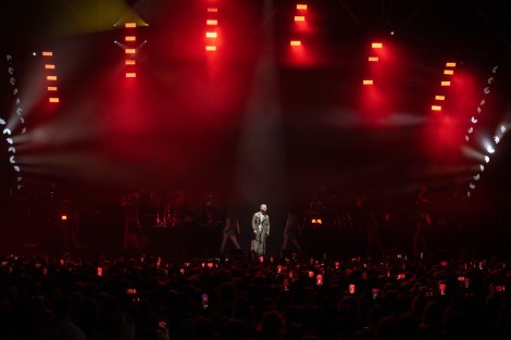 Maluma in Bucharest on april 2022