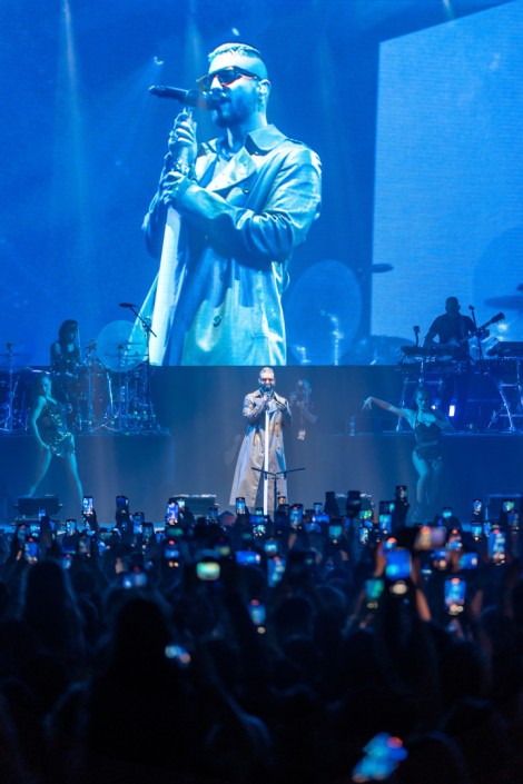 Maluma in Bucharest on april 2022