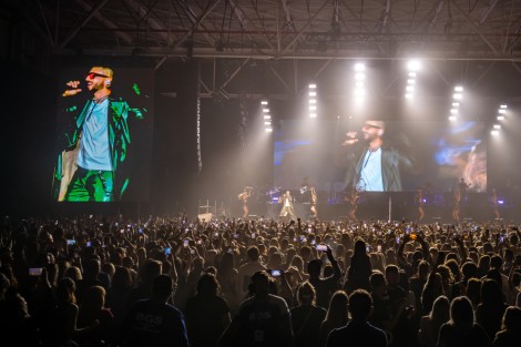 Maluma in Bucharest on april 2022
