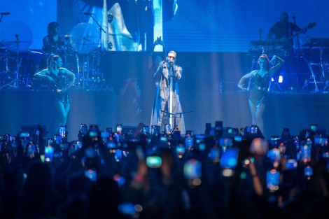 Maluma in Bucharest on april 2022