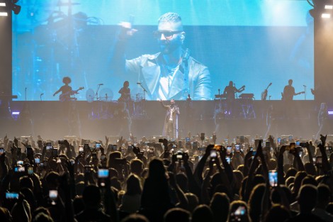 Maluma in Bucharest on april 2022