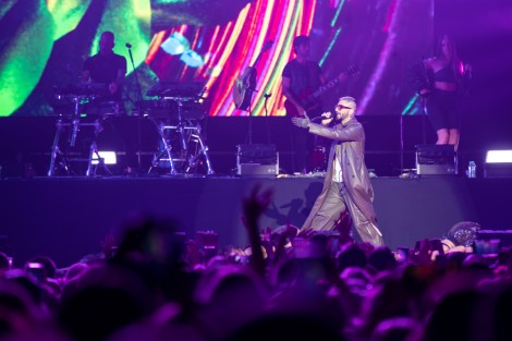 Maluma in Bucharest on april 2022