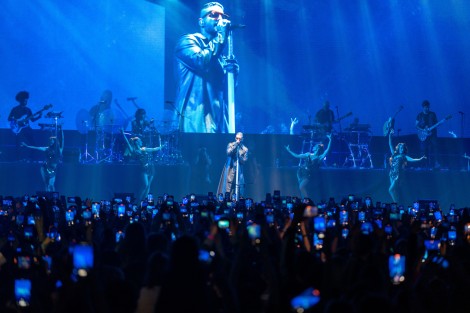 Maluma in Bucharest on april 2022