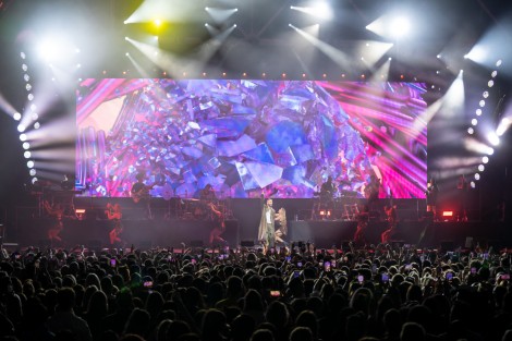 Maluma in Bucharest on april 2022