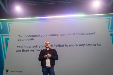 Mark Manson in Bucharest on june 2022