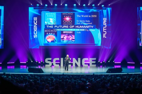 Michio Kaku in Bucharest on october 2024