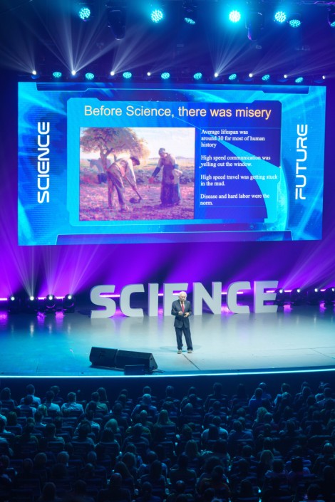 Michio Kaku in Bucharest on october 2024