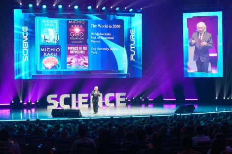 Michio Kaku in Bucharest on october 2024
