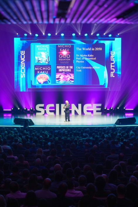 Michio Kaku in Bucharest on october 2024