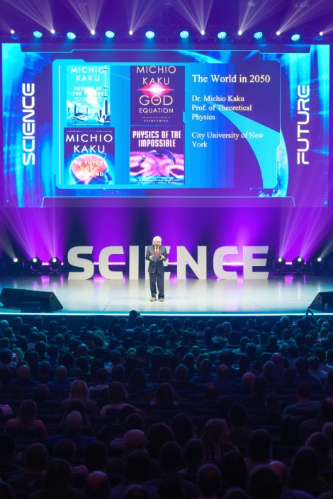 Michio Kaku in Bucharest on october 2024