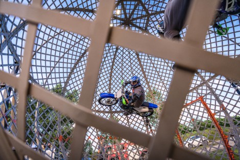 Motorcyclist in Bucharest on june 2022