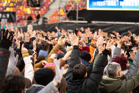 Public in Bucharest on march 2022