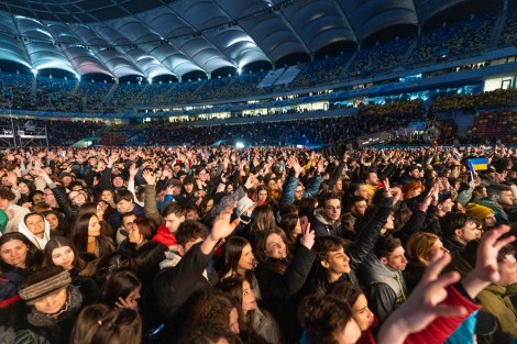 Public in Bucharest on march 2022