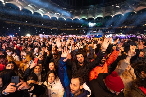 Public in Bucharest on march 2022