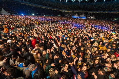 Public in Bucharest on march 2022