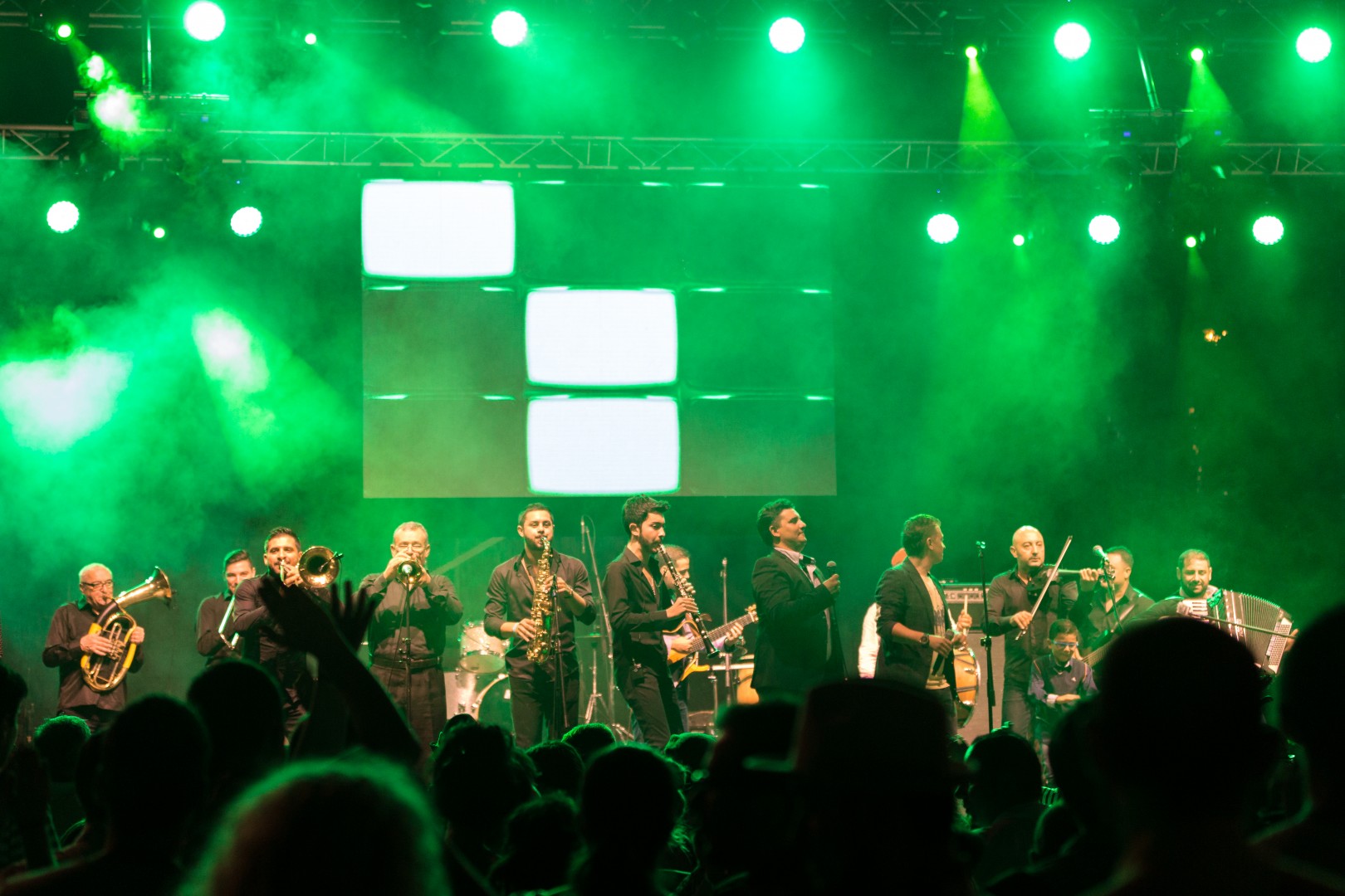 Mahala Rai Banda at Grădina Uranus in Bucharest on September 12, 2014