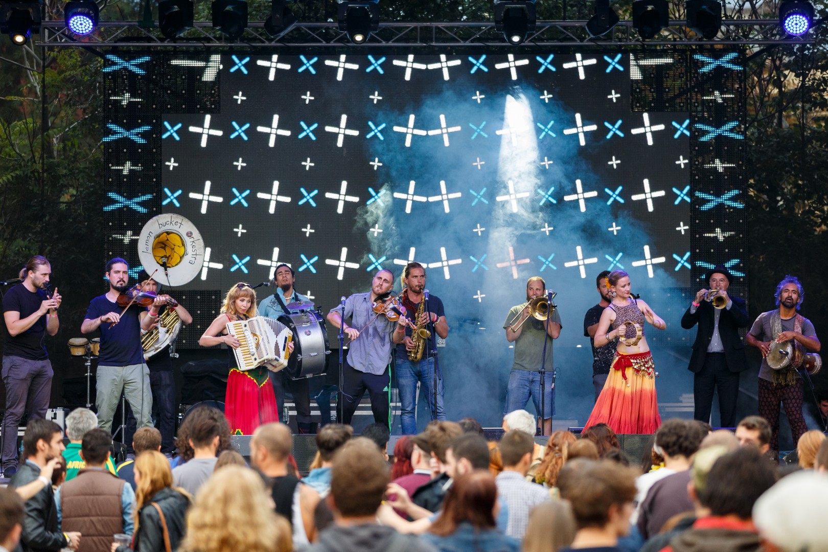 The Lemon Bucket Orkestra at Grădina Uranus in Bucharest on September 12, 2015