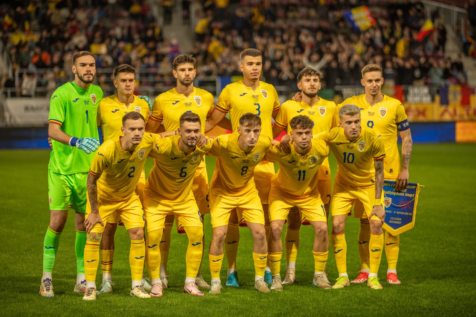 Romanian National Football Team Under 21 in Bucharest on October 15, 2024 (5a3b6e63be)